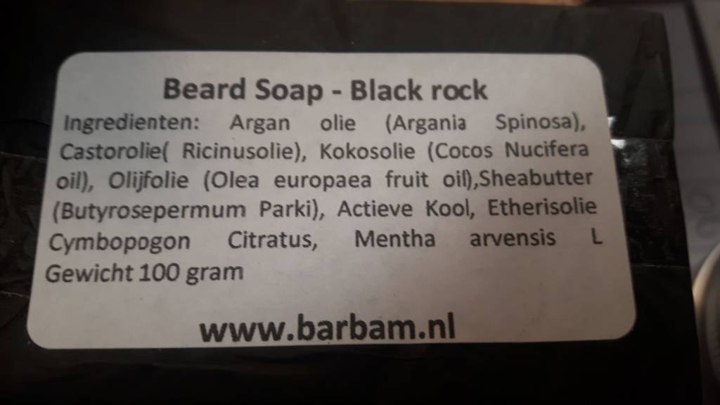 Original Barbam BarBam Beard Soap – Black Rock