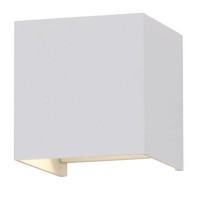 LED Wandleuchte 6 Watt 3000K Beidseitig leuchtend IP65 Weißer Cube