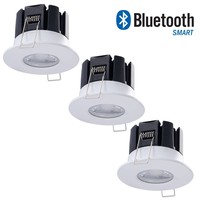 Complete set 3 stuks dimbare Bluetooth LED inbouwspot Stockholm 10 Watt IP65 - 5 jaar garantie