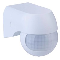 PIR motion sensor with twilight switch 180° range 12 meter Maximum 400 Watt surface mounted color white IP44