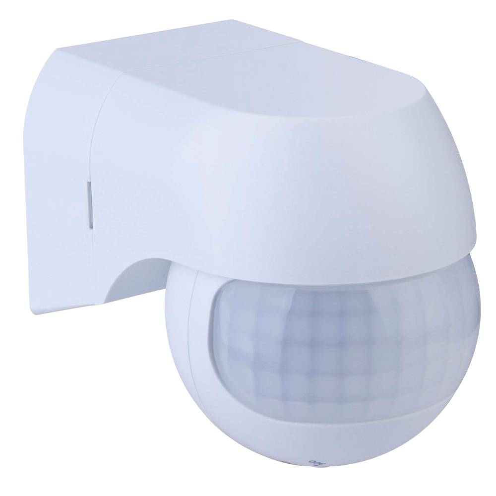 PIR motion sensor 180° 12m range Max. 400 Watt IP44 surface mounting