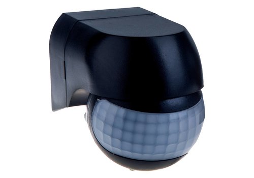 V-TAC PIR Bewegungsmelder 180° Reichweite 12 Meter Maximal 400 Watt Aufputz Farbe Schwarz IP44