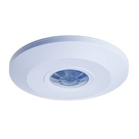 PIR Bewegungsmelder mit Dämmerungsschalter 360° Reichweite 6m Maximal 1000 Watt IP20 Aufputz Farbe weiß