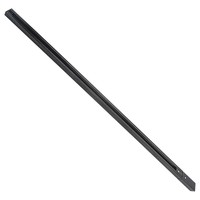 Aluminium Track light rail 1 meter 2 Fase zwart