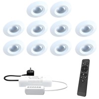Komplettset 10x3W dimmbarer Madrid LED Einbaustrahler IP44 Spritzwassergeschützt