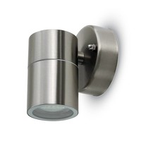 Wandlamp RVS Rond GU10 IP44 3 jaar garantie