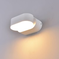 LED wandlamp kantelbaar wit 6 Watt 3000K warm wit IP65 waterdicht