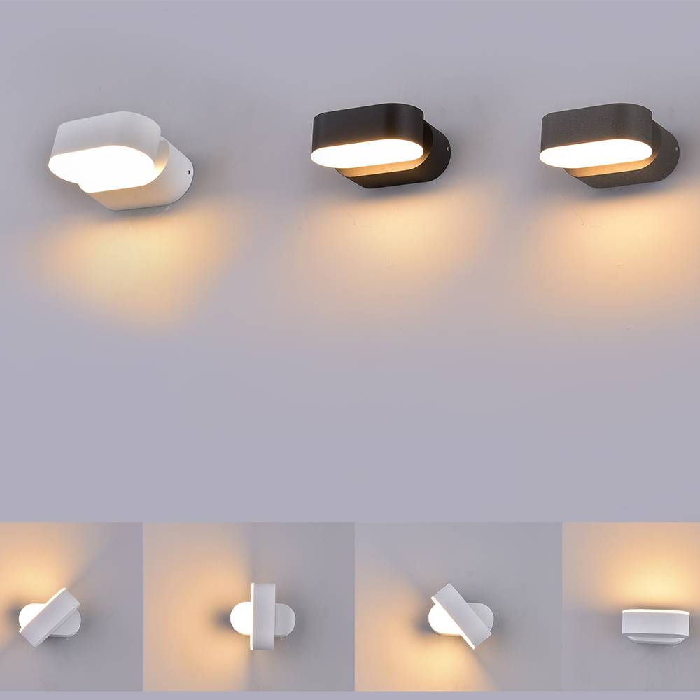 Vtac Led Wandlamp Kantelbaar Zwart 6 Watt 3000K Warm Wit Ip65 Waterdicht vtac kopen in de aanbieding