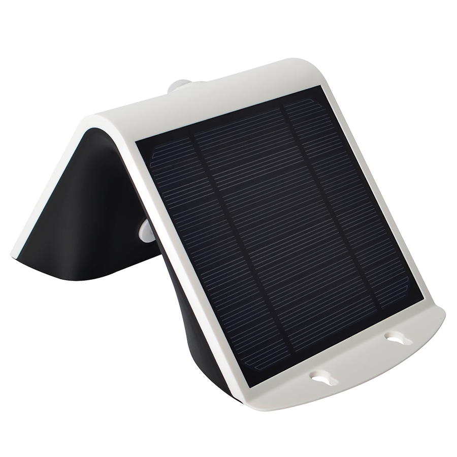 Led Solar Wandlamp Wit 3 Watt 4000k Ip65 Met Bewegingssensor