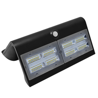 LED Solarleuchte Schwarz 7 Watt 4000K Neutralweiß mit Bewegungssensor