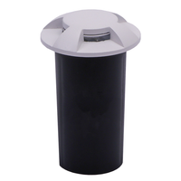 Grondspot Rond Wit 1 Watt 3000K IP67 12V - 4 Lichts