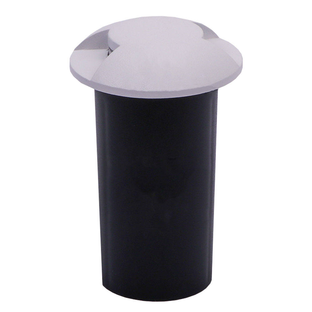 Dagaanbieding - Grondspot Aluminium Rond Wit 1 Watt 3000K IP67 12V - 2 Lichts dagelijkse koopjes