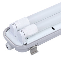 10-pack LED TL armaturen IP65 150 cm incl. 2x24W LED TL buizen 4000K