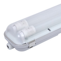 10-pack LED TL armaturen IP65 150 cm incl. 2x24W LED TL buizen 4000K