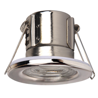 Samsung Complete set of 6 pieces dimmable LED downlights Malta 5 Watt warm white IP65 Chrome