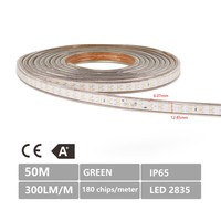 LED Lichtslang 50 meter Groen 180 LEDs per meter IP65 incl. netsnoer Plug & Play