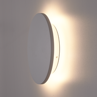 Casper XL LED Wandleuchte Grau - 3000K Warmweiß - 9 Watt - Rund - Wandleuchte für den Innen- und Außenbereich