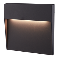 Logan LED Wall Light - 6 Watt - Dimmable - IP54 waterproof for outdoors - 3000K Warm White - Anthracite- For living rooms, bathrooms, facades, bedrooms, halls and indoor spaces