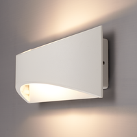 Lowa LED Wandleuchte - 3000 Kelvin warmweiß - 6 Watt - Up- & Down Licht - IP54 für den Innen- und Außenbereich - Moderne Wandleuchte - Doppelseitig - Weiß