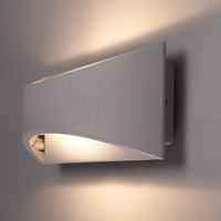 Lowa LED wandlamp - 3000K warm wit - 6 Watt - Up & down light - IP54 voor binnen en buiten - Moderne muurlamp - Tweezijdig - Grijs