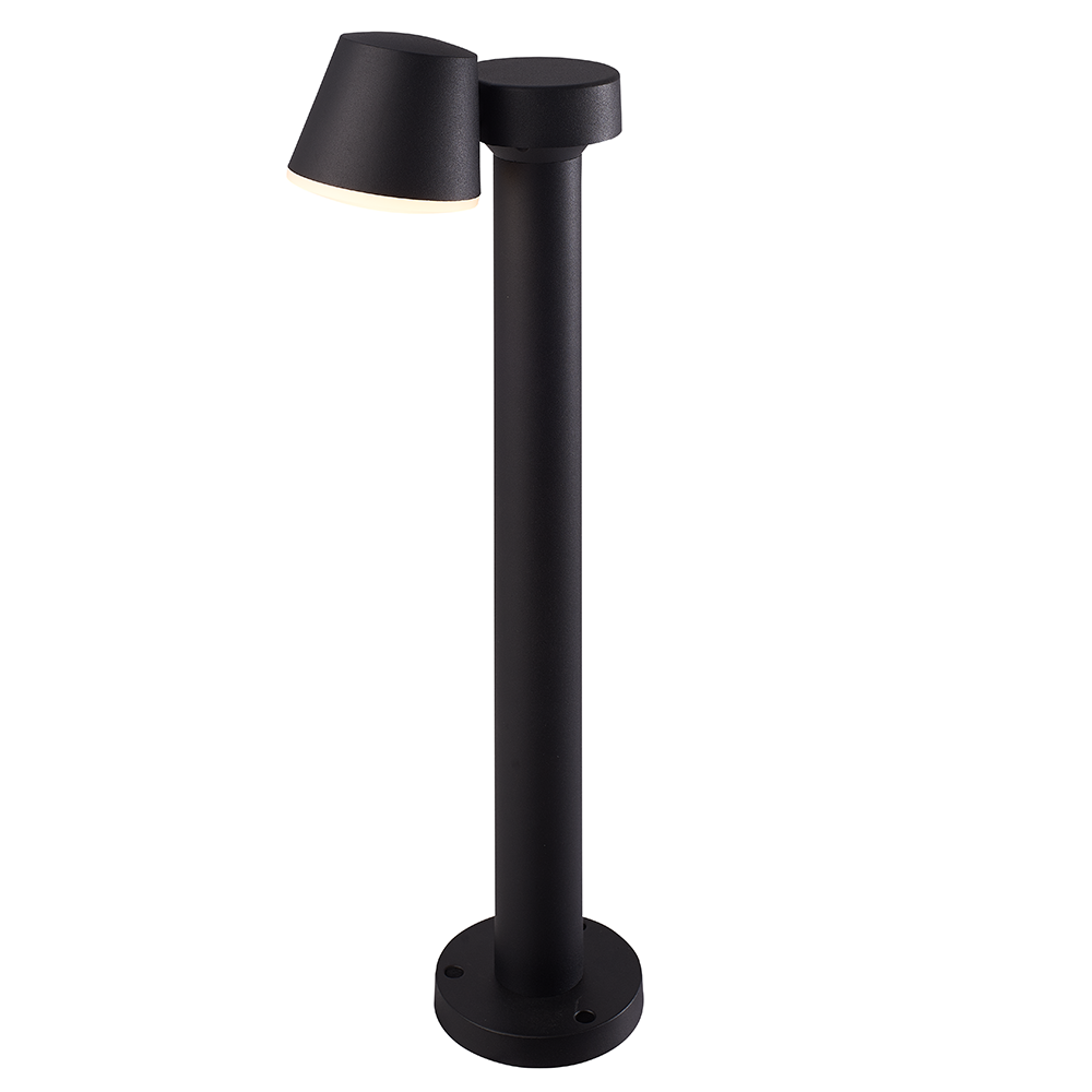 Hofronic Memphis kantelbare LED sokkellamp - 50cm - 3000K warm wit - 6 Watt - Padverlichting - IP54 voor binnen en buiten - Moderne tuinsokkel - Zwart