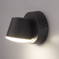 Memphis kantelbare LED wandlamp - 3000K warm wit - 6 Watt - IP54 voor binnen en buiten - Moderne muurlamp - Zwart