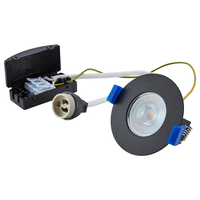 Bari LED inbouwspot armatuur zwart inclusief GU10 fitting IP65 waterdicht 2 jaar garantie