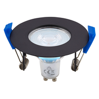 Bari LED inbouwspot armatuur zwart inclusief GU10 fitting IP65 waterdicht 2 jaar garantie