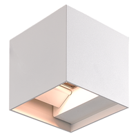LED Wandleuchte 6 Watt 3000K Beidseitig leuchtend IP65 Weißer Cube