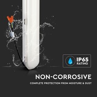 IP65 LED waterproof lamp 150 cm 70W 8400lm 6000K Day white and 5 Year warranty