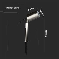 Nancy Gardenspike stainless steel suitable for GU10 spots IP44 moisture resistant 3 year warranty