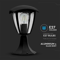 LED Tuinlantaarn staand LED Aluminium Vierkant IP44 E27