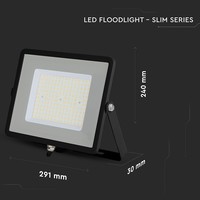 LED-Fluter 100 Watt 120lm/W IP65 6400K Samsung 5 Jahre Garantie