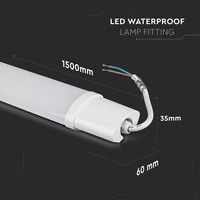 LED Wannenleuchte IP65 150cm 48W 4000lm 4000K Neutralweiß
