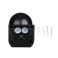 PIR motion sensor with twilight switch 180° range 12 meter Maximum 400 Watt surface color black IP44