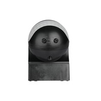 PIR bewegingssensor met schemerschakelaar 180° bereik 12 meter Maximaal 400 Watt opbouw kleur zwart IP44