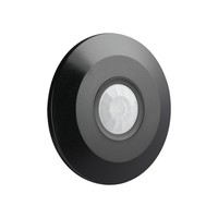 PIR motion sensor with twilight switch 360° range 6m Maximum 1000 Watt IP20 surface mounted color black