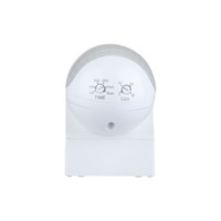 PIR motion sensor with twilight switch 180° range 12 meter Maximum 400 Watt surface mounted color white IP44
