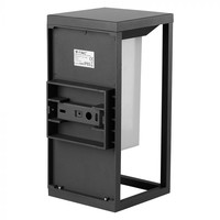 LED Solar Wall Light with Twilight- and motion Switch Samsung 2 Watt 3000K Max. 8 Burning Hours