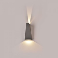 LED wandlamp 6 Watt 4000K Up & Down light IP65 grijs