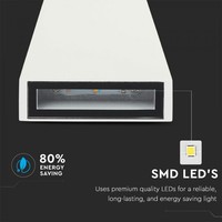LED Wandleuchte 6 Watt 4000K doppelseitig leuchtend IP65 weiß