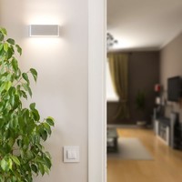 LED wall lamp 12 Watt Grey 3000K Double-sided illuminated IP65