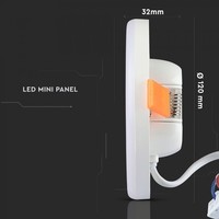 MINI LED Panel Downlight weiß 12 Watt 4000K Rund IP20