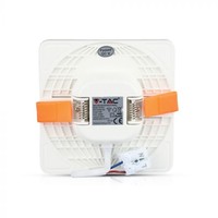 MINI LED Paneel Downlight wit 12 Watt 6400K vierkant IP20