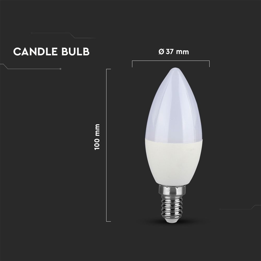 E14 LED Lamp - 4 Watt - 320 Lumen - Neutraal wit 4000K - Vervangt 30 Watt
