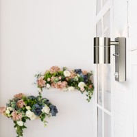 Buitenlamp in RVS met bewegingsmelder en schemerschakelaar 3 jaar garantie