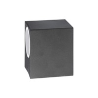 Vierkante Buitenlamp Wand LED Zwart IP44