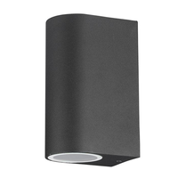 Tweezijdig oplichtende buitenlamp wand voor GU10 spots IP44 vochtbestendig 3 jaar garantie