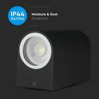 Tweezijdig oplichtende buitenlamp wand voor GU10 spots IP44 vochtbestendig 3 jaar garantie