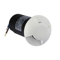 Grondspot Rond Wit 1 Watt 3000K IP67 12V - 2 Lichts